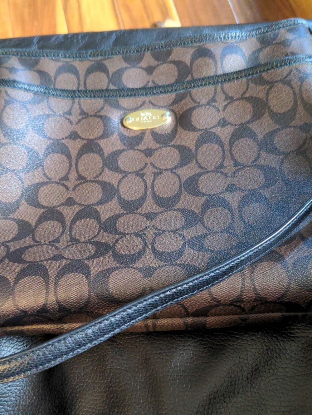 Coach Signature Brown Crossbody Bag